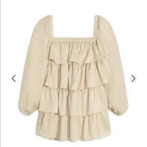 WeWoreWhat cream ruffle dress
